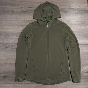 PUMA women’s Olive Green Hooded Jacket